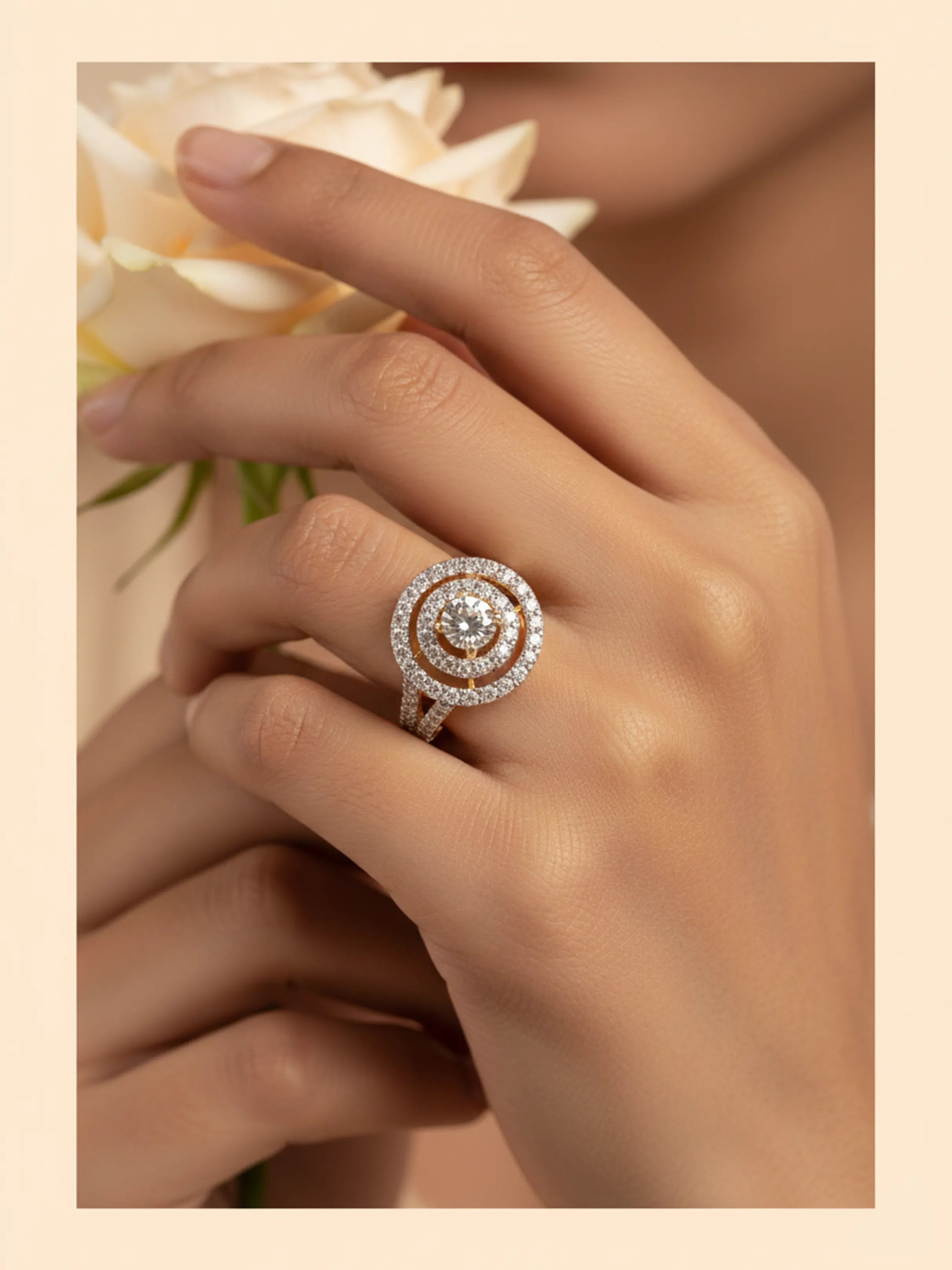 Forever Halo Lab-Diamond Ring