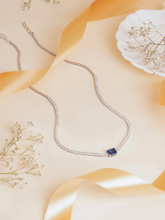Midnight Aurora Tennis Necklace