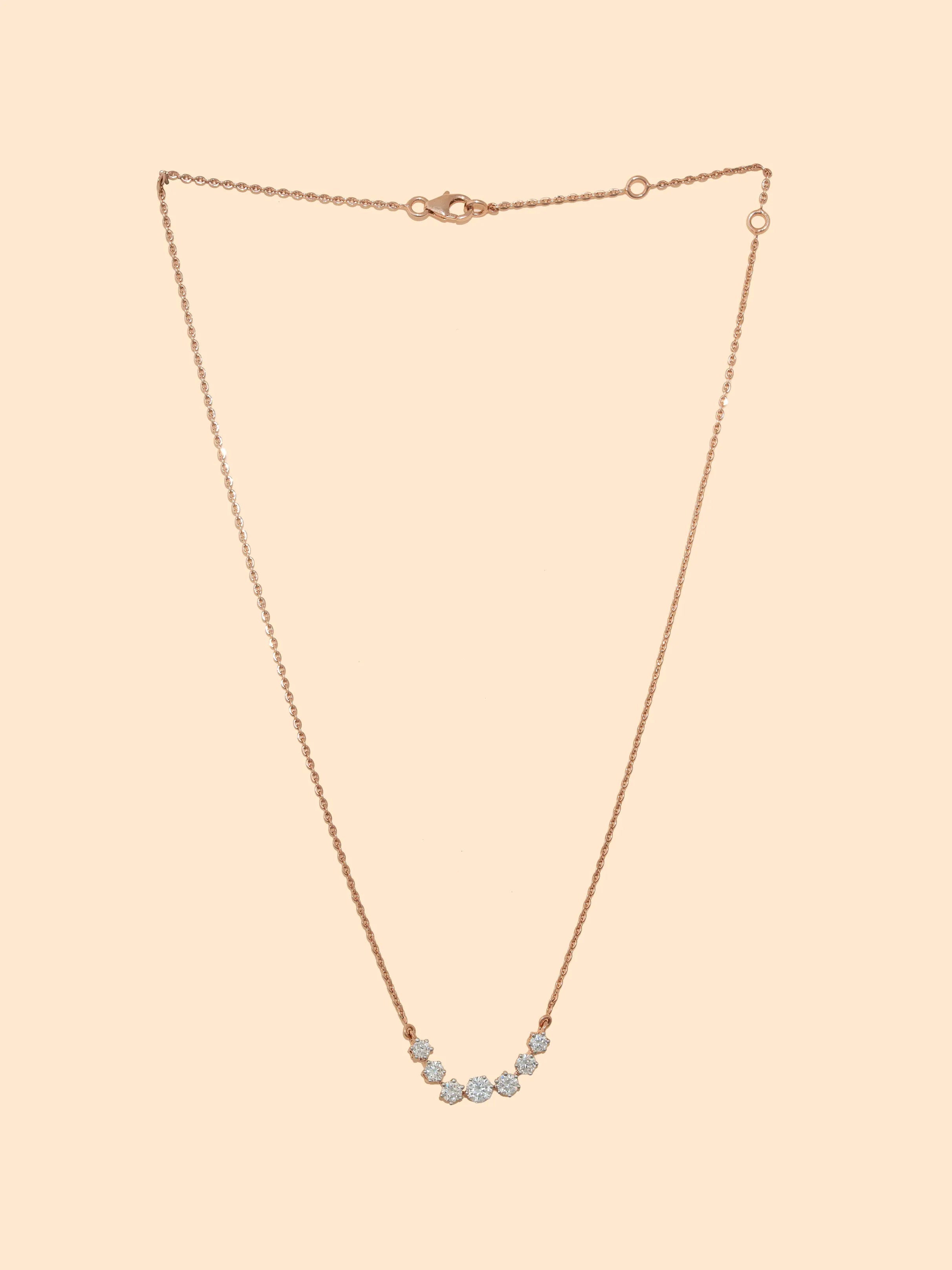 Aurora Seven-Stone Curve Necklace