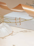 Iraaya Sparkle Drop Hoops
