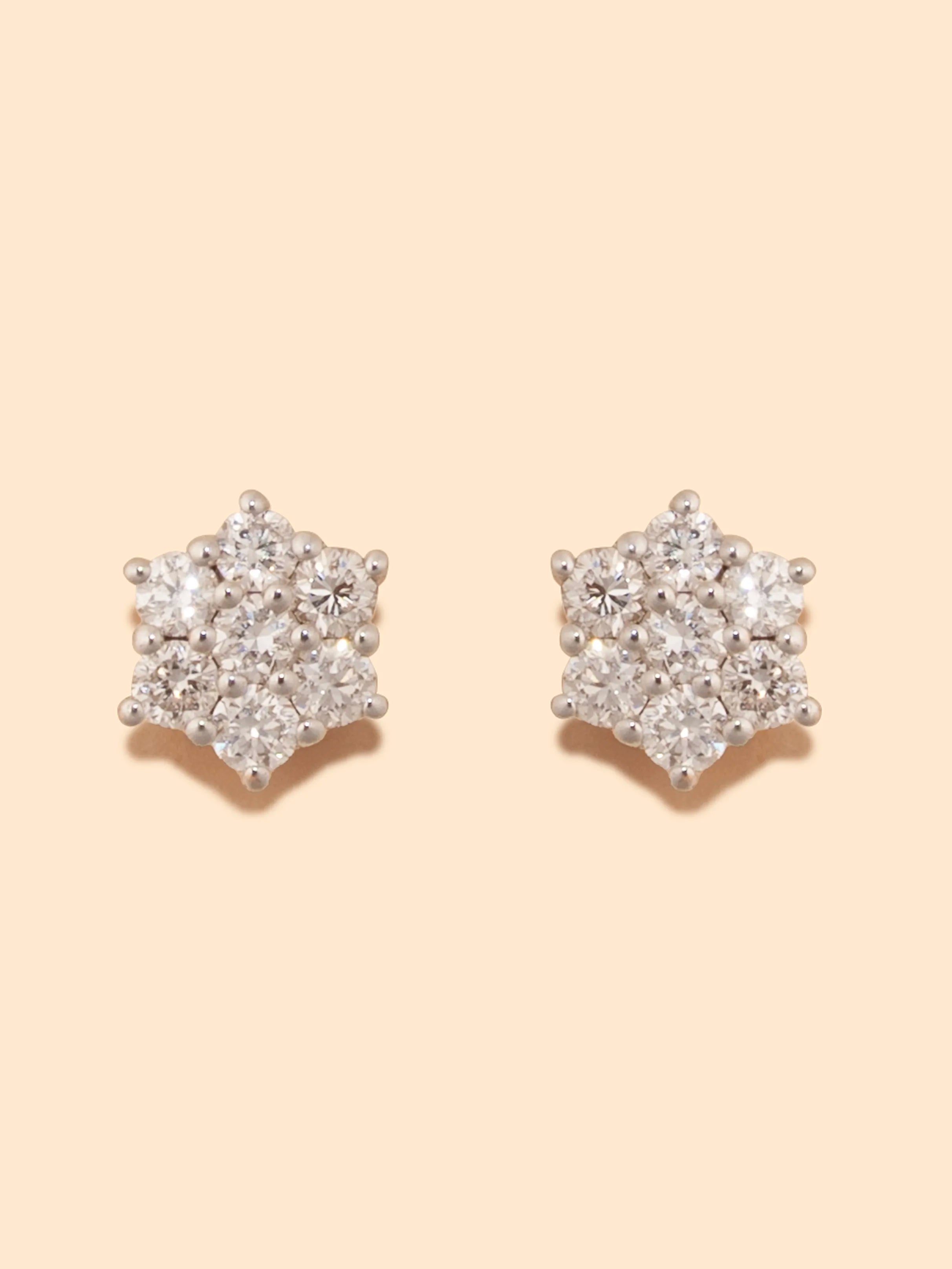 Celeste Radiant Cluster Studs