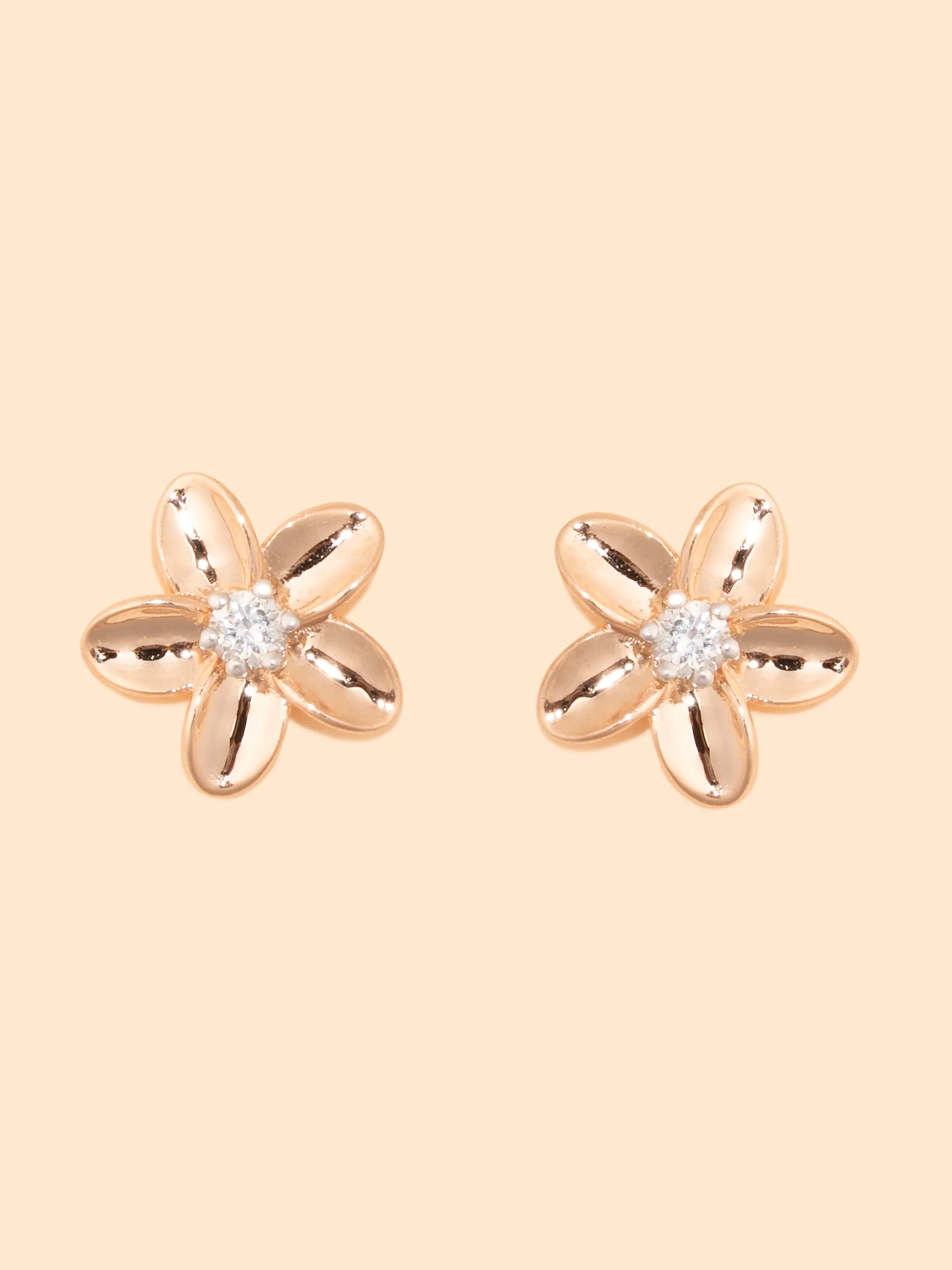 Blossom Petal Diamond Studs