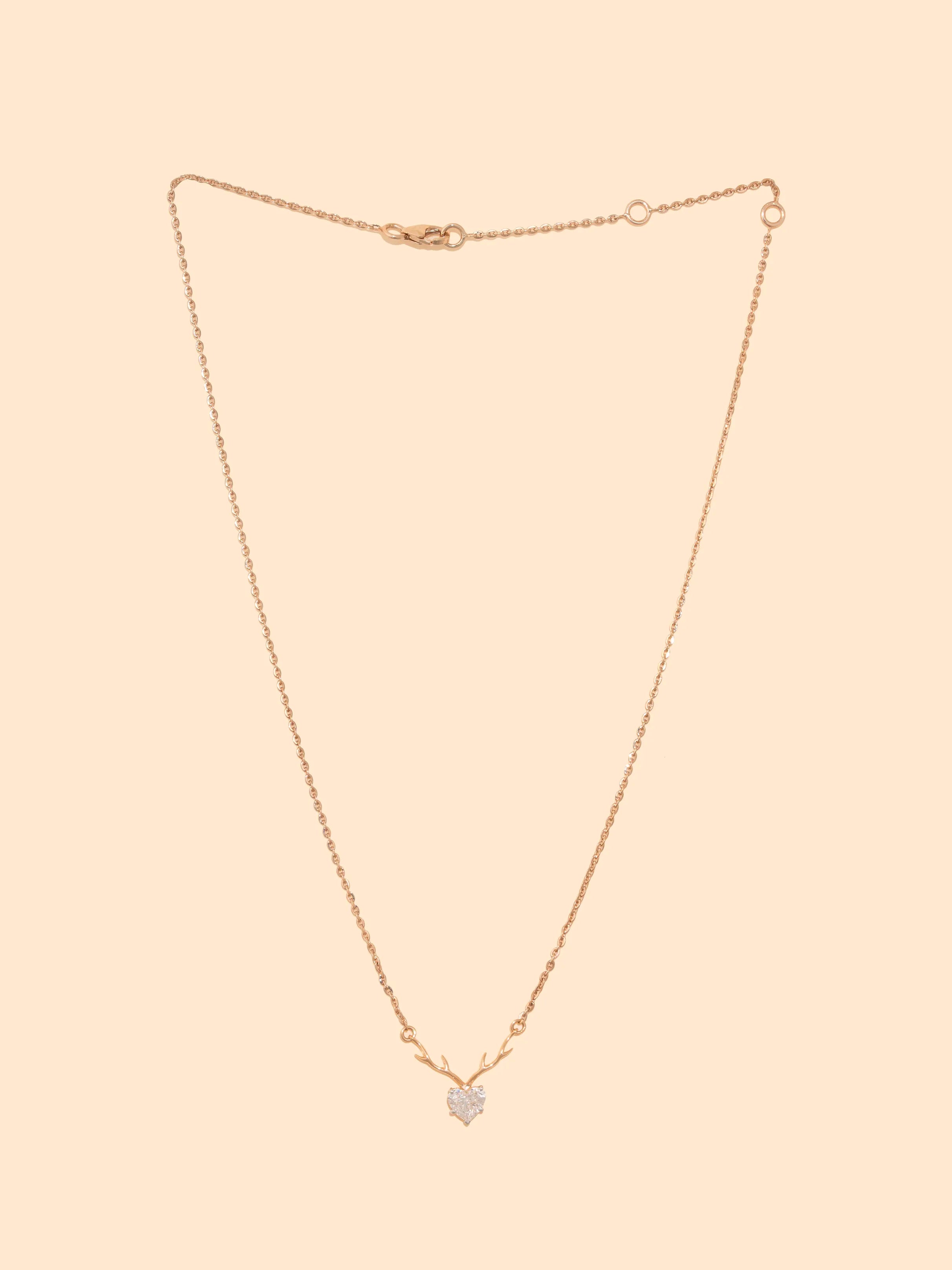 The Eternal Heart Solitaire Necklace