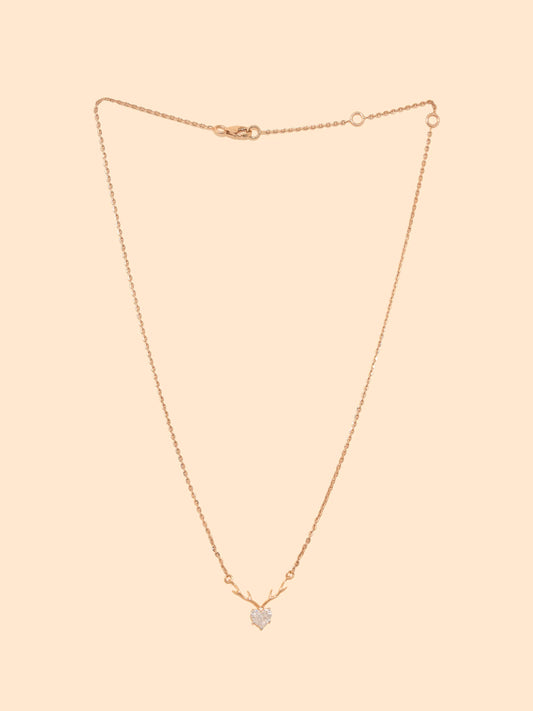The Eternal Heart Solitaire Necklace